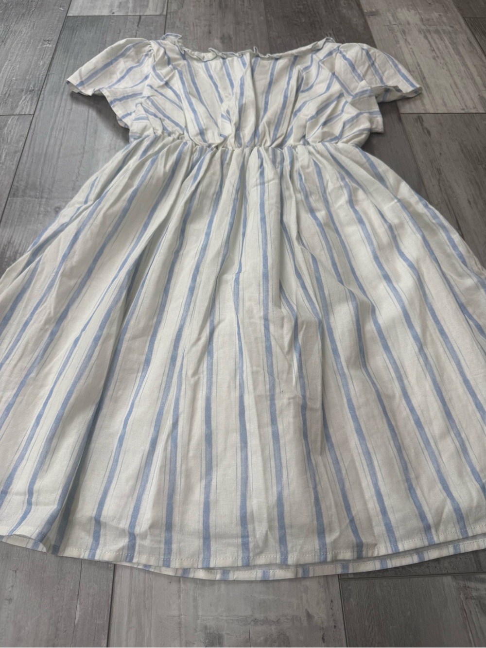 Princess Polly Monterrat Blue Stripe Cotton Mini Dress NWT US 2 Cottagecore - Picture 12 of 13